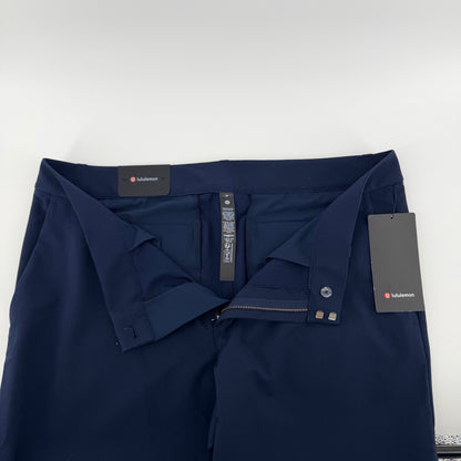 Lululemon New Venture Trouser Slim Fit Pique Tech Pants 38W Navy Blue Athleisure