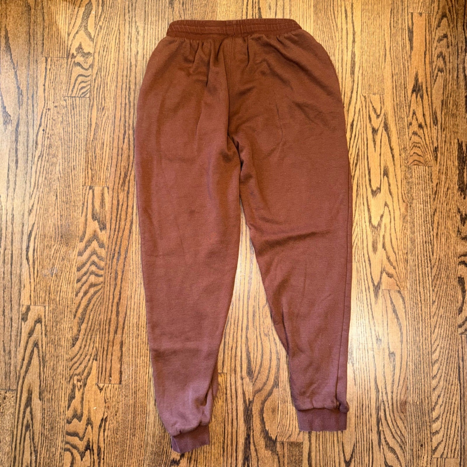 Nike Retro Logo Fleece Joggers Sweatpants Youth XL Brown Rust Collegiate