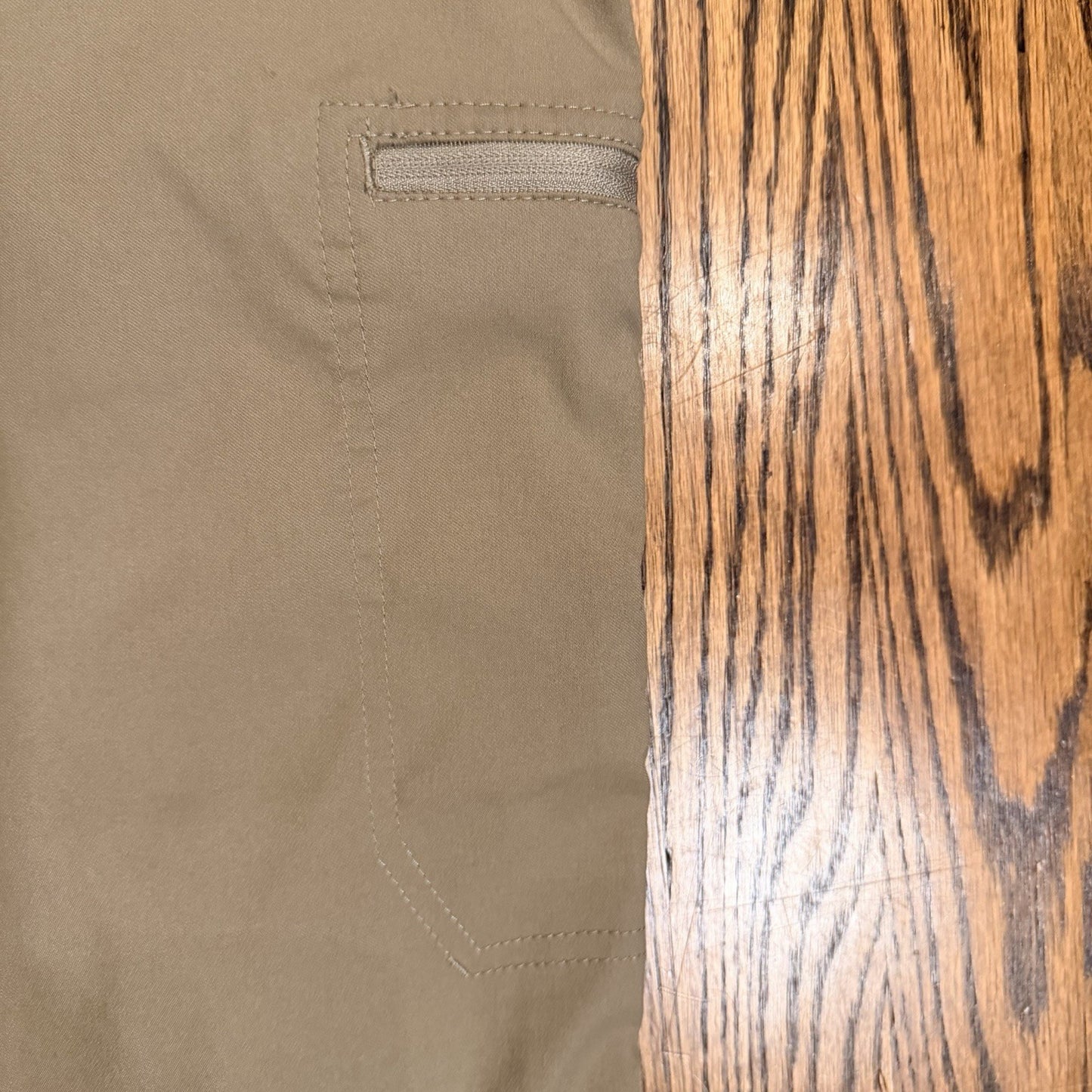 Wrangler Pants Men's 38x30 Tan Flex Waist Cargo Hiking Straight 10NW788FR