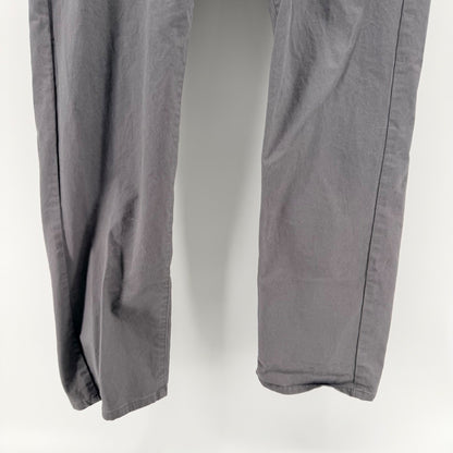 UNTUCKit Straight Fit 5-Pocket Pants Gray Stretch Cotton Chinos 35x32 Mens
