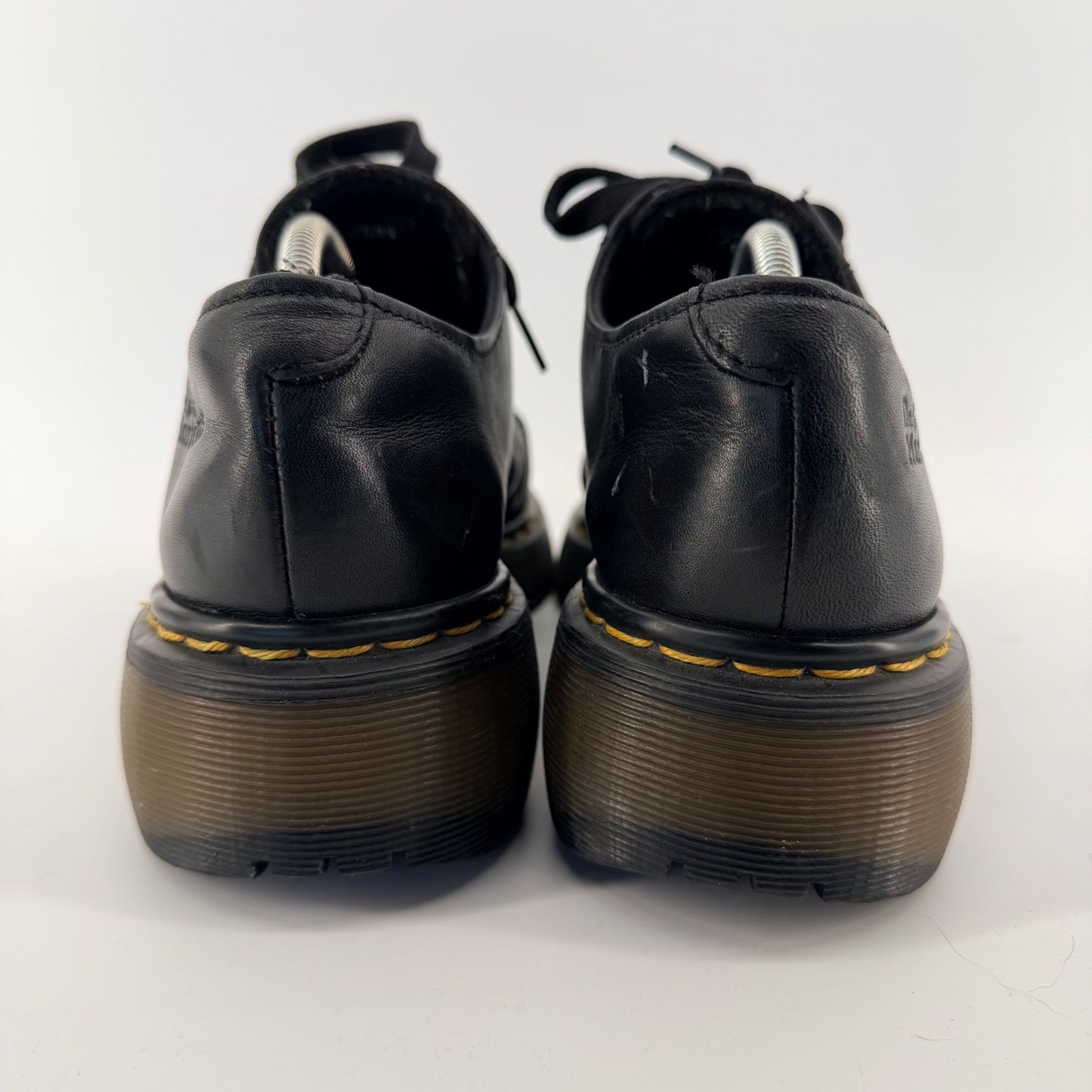 Dr. Martens Platform Oxford Leather Chunky Wedge Shoes 8M 9W Black