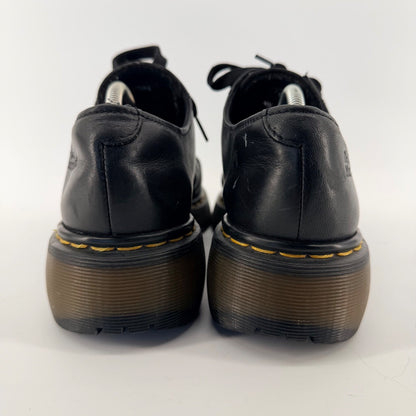 Dr. Martens Platform Oxford Leather Chunky Wedge Shoes 8M 9W Black
