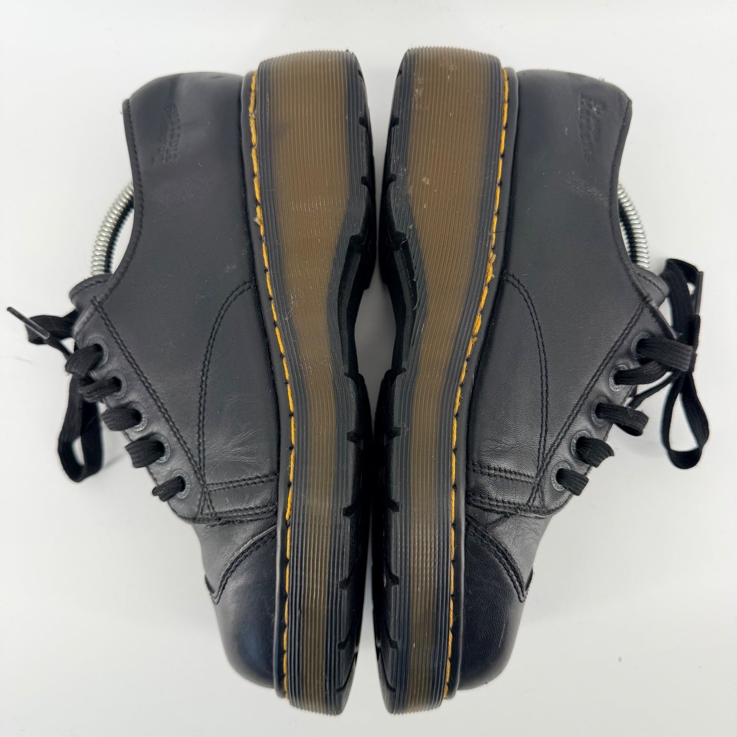 Dr. Martens Platform Oxford Leather Chunky Wedge Shoes 8M 9W Black