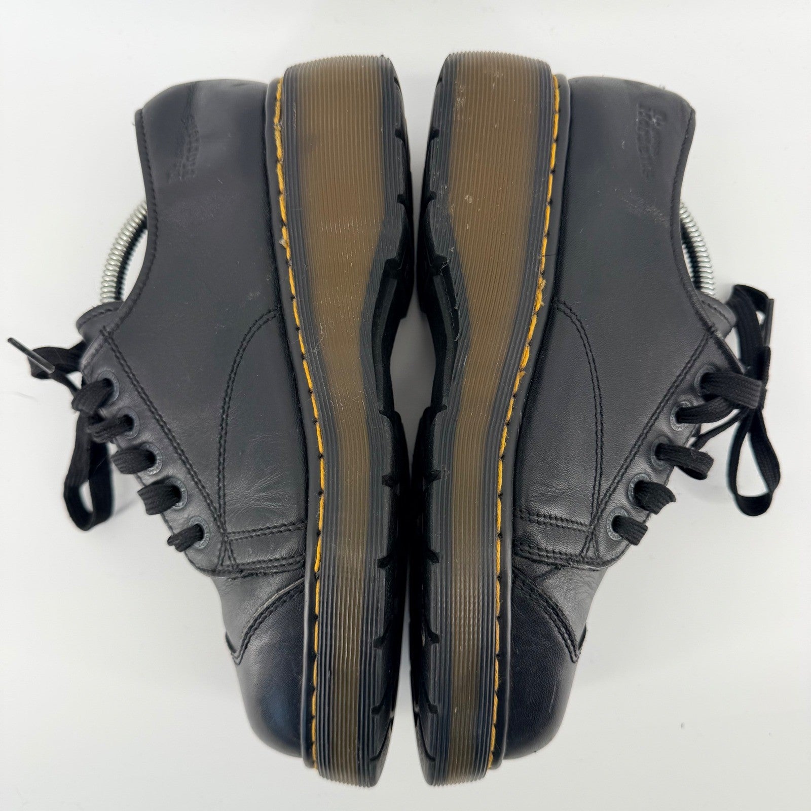 Dr. Martens Platform Oxford Leather Chunky Wedge Shoes 8M 9W Black