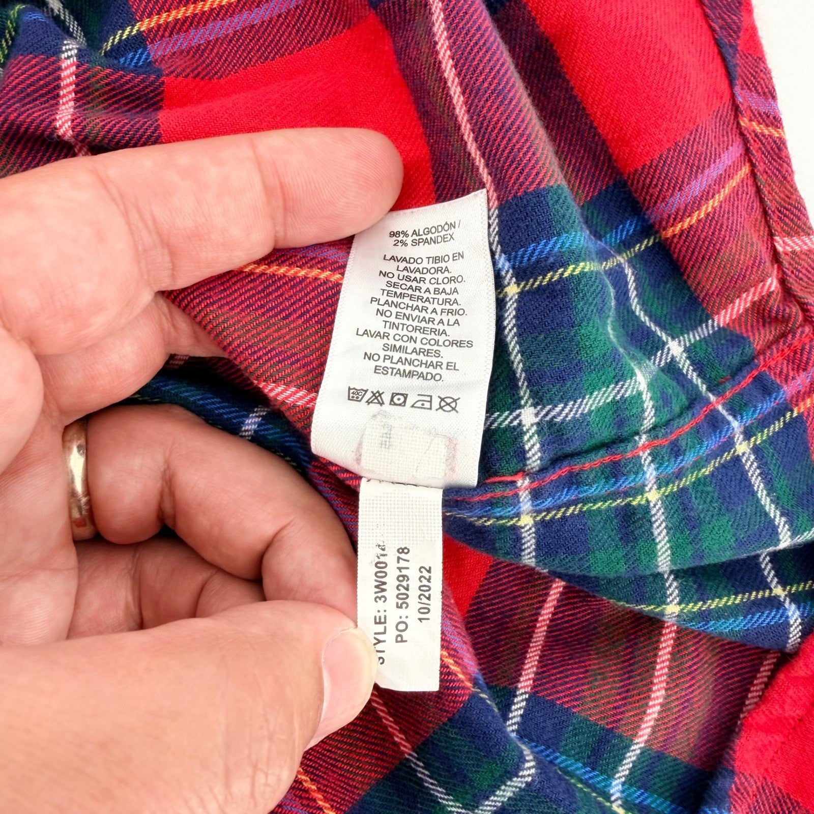 Vineyard Vines Plaid Button Down Shirt Red Green Holiday Tartan Large L