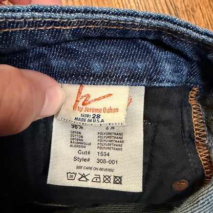 Citizens of Humanity Bridgitte 308 Denim Mini Skirt Low Rise Blue 28