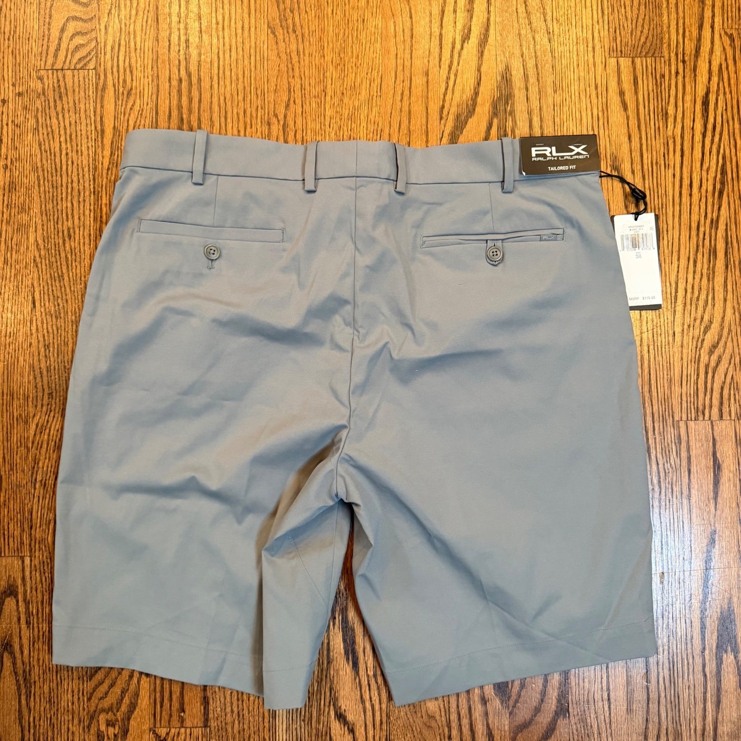 RLX Ralph Lauren Tailored Fit Golf Shorts Performance Wicking 36 Gray