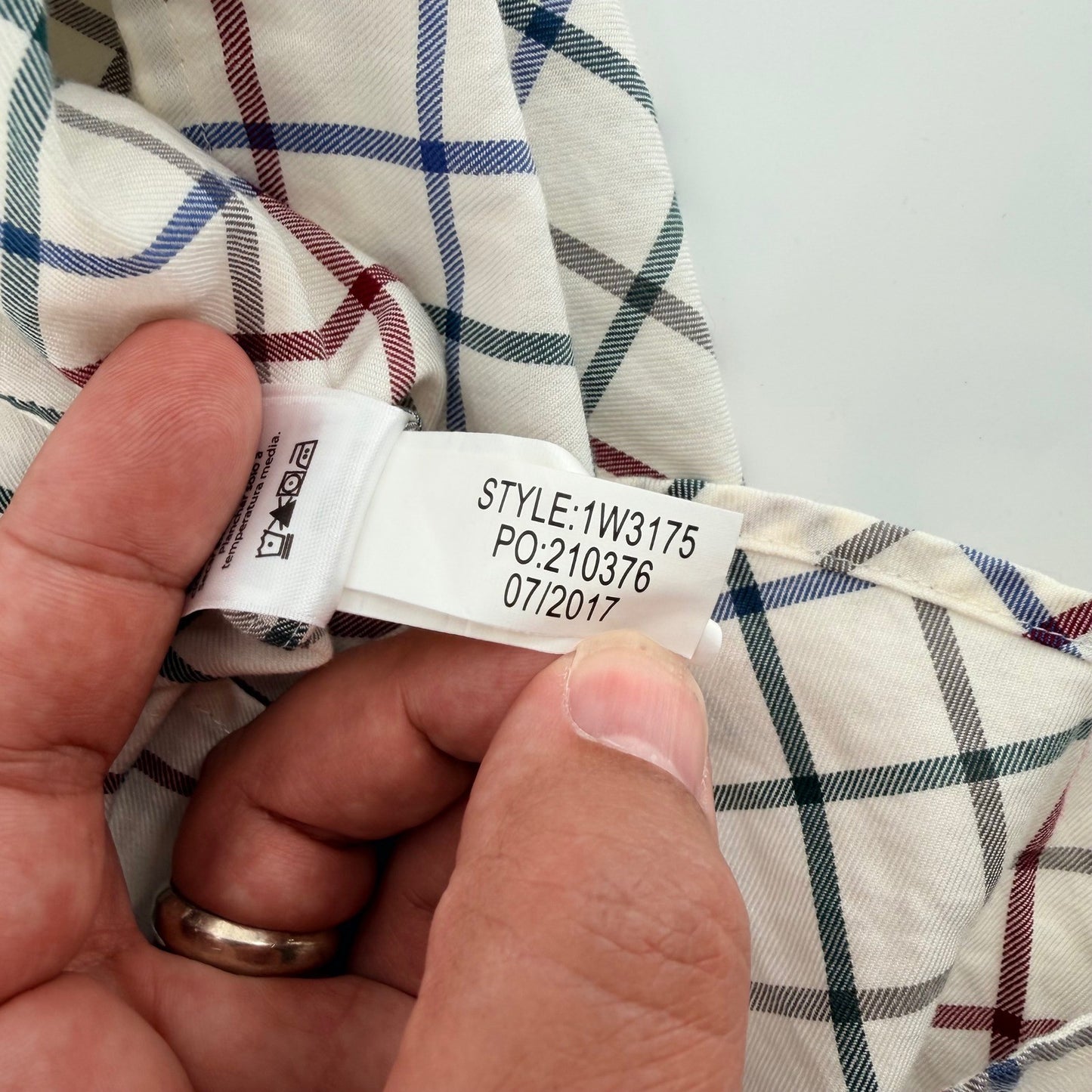 Vineyard Vines Murray Shirt Classic Fit Tattersall Plaid Button Down M White