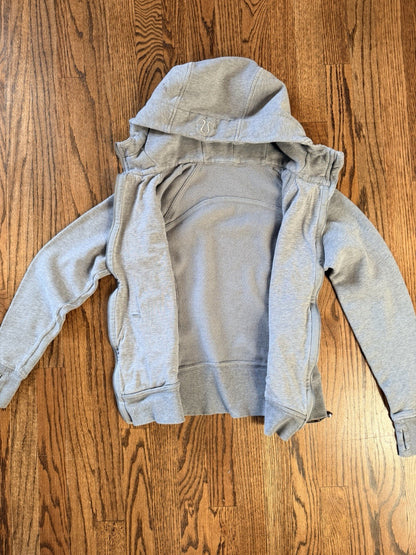 Lululemon Gray Full Zip Hoodie Women’s Size 6 Athletic Jacket