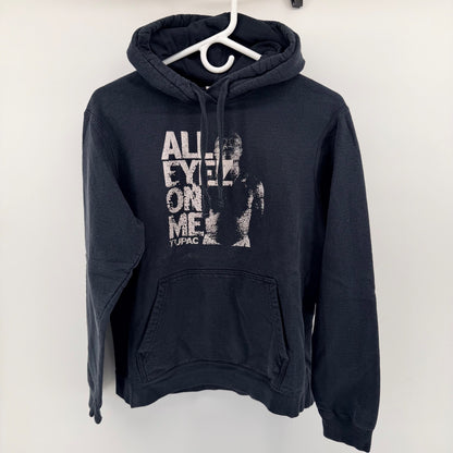 Port & Company Tupac All Eyez On Me Graphic Hoodie Rap Hip Hop Black M