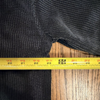Forever 21 Casual Button Up Corduroy Shirt Black Size M men's