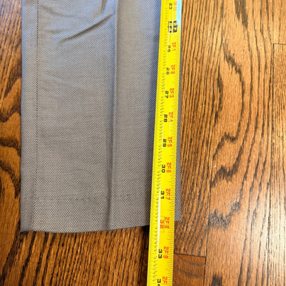 Nordstrom Mens Shop Athletic Fit Non-Iron Chino Pants 32W Blue Micro Pattern
