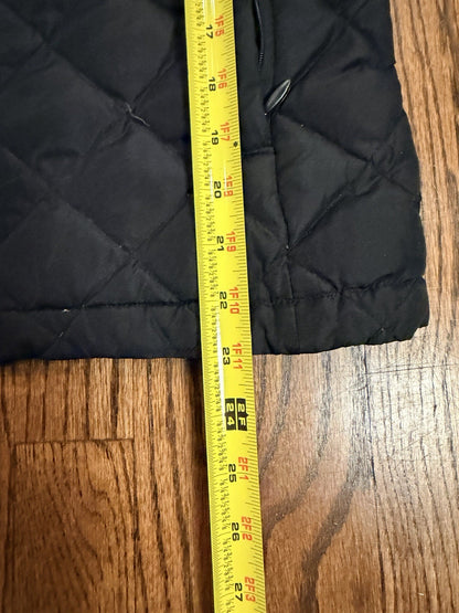Kenneth Cole Reaction G-111 Apparel Womens Black Full Zip Puffer Jacket Medium