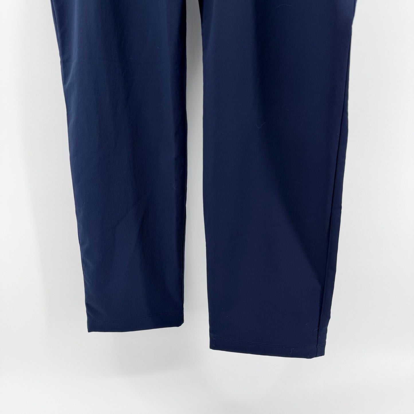 Lululemon New Venture Trouser Slim Fit Pique Tech Pants 38W Navy Blue Athleisure