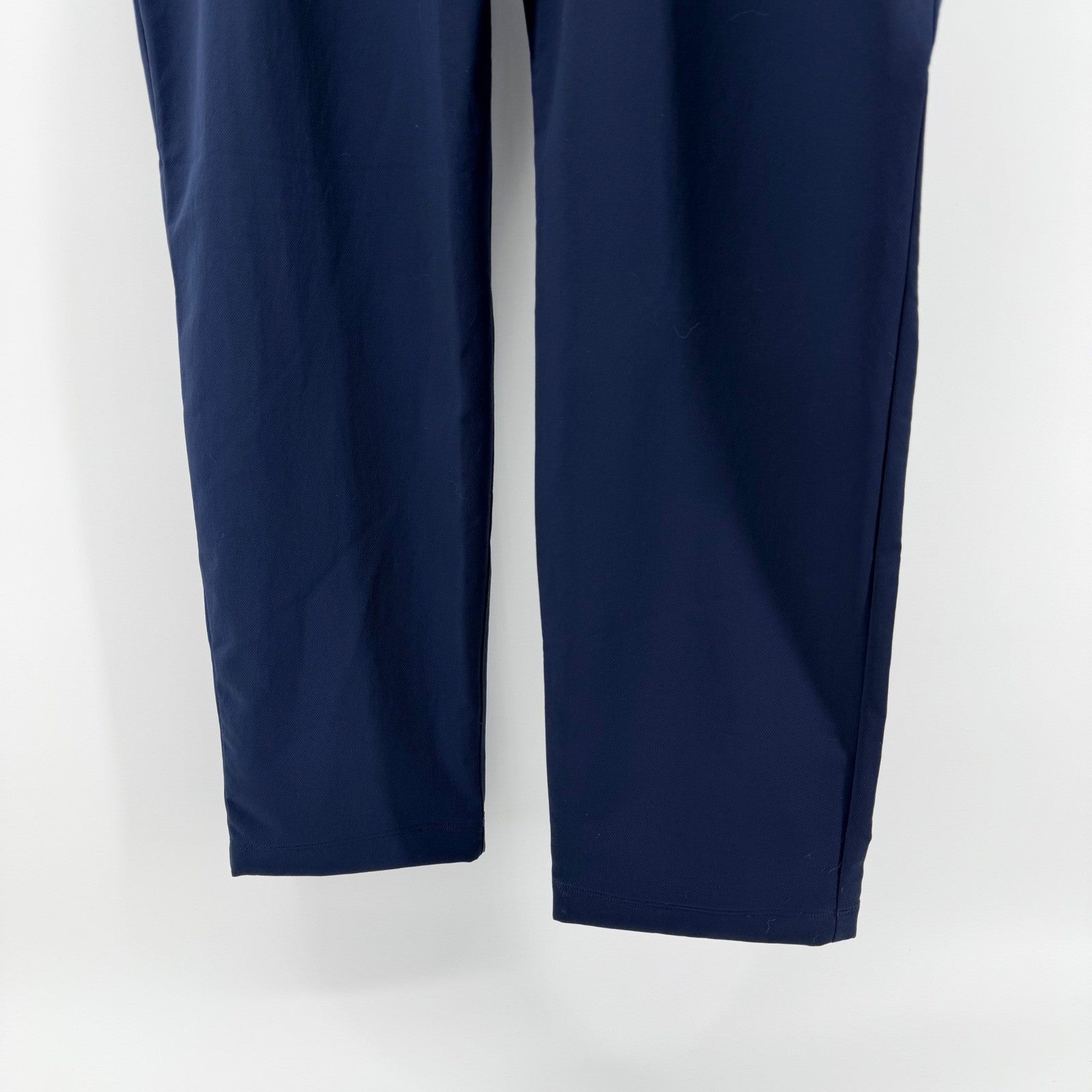 Lululemon New Venture Trouser Slim Fit Pique Tech Pants 38W Navy Blue Athleisure