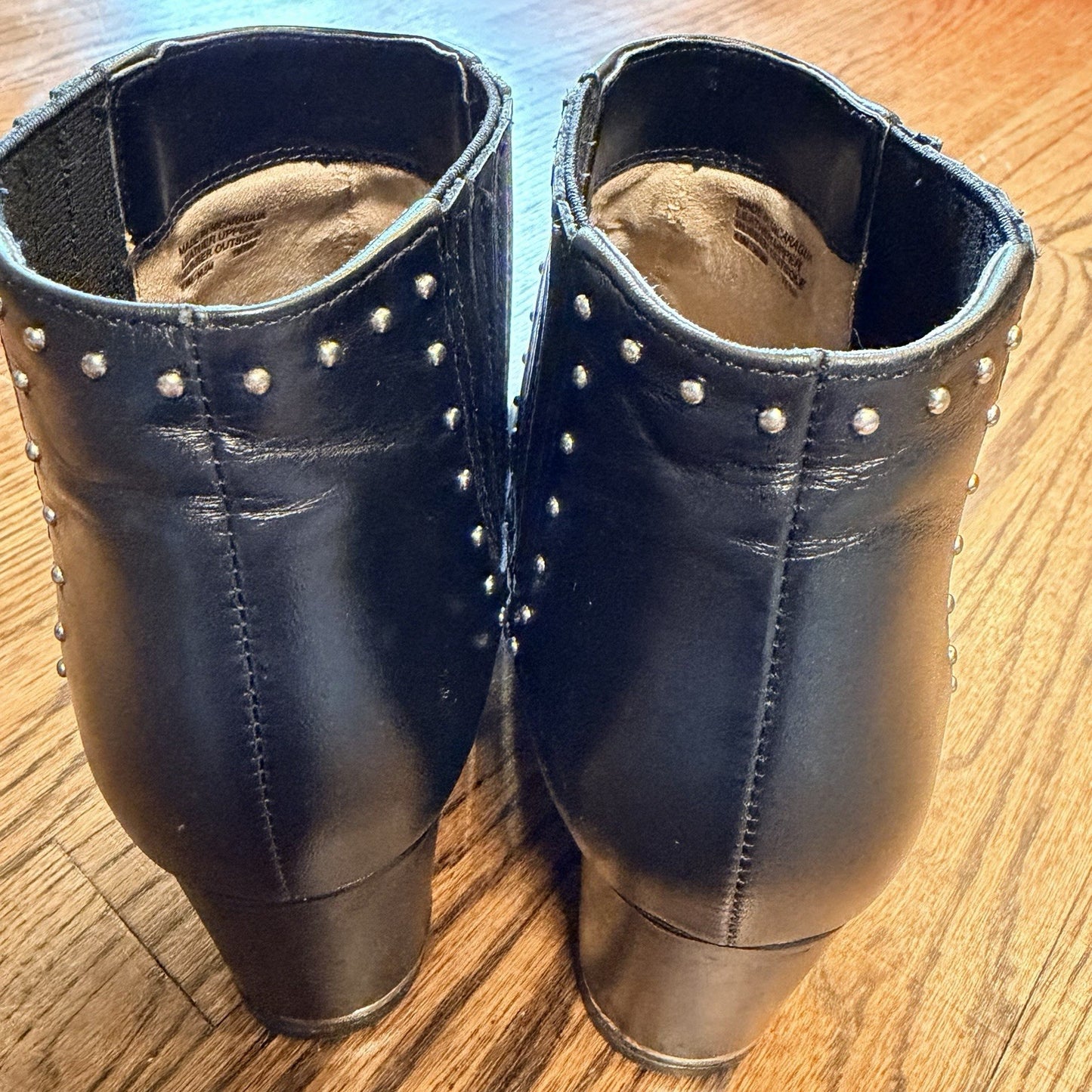 Michael Kors Gemma Leather Ankle Boot Charcoal Size 6