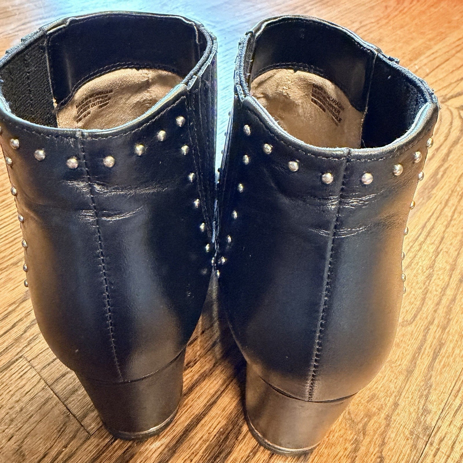 Michael Kors Gemma Leather Ankle Boot Charcoal Size 6