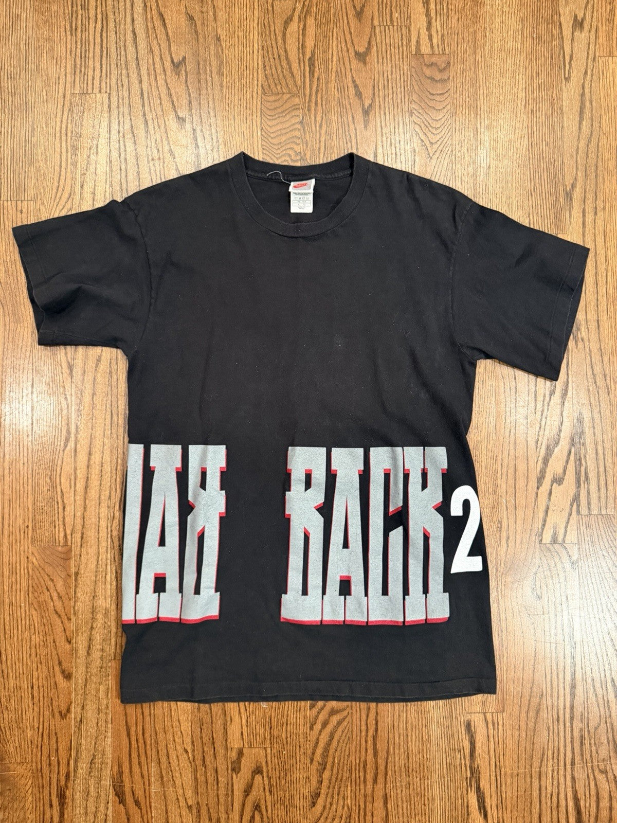 Vintage 90s Nike Jordan Pippen Back 2 Back T-Shirt XL | Single Stitch | Black