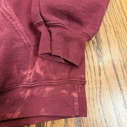 Stewart’s Meat Market Hoodie Yelm WA Local PNW Graphic Pullover Burgundy Size S