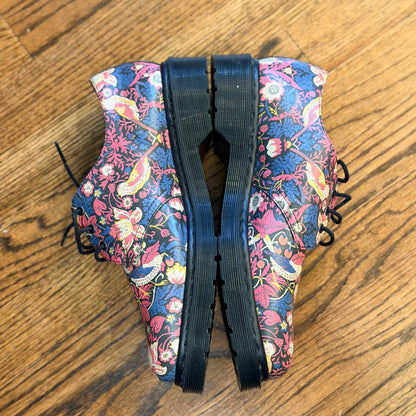 Dr. Martens x Liberty 1461 Strawberry Thief Floral Leather Shoes Size 8M 7W Rare