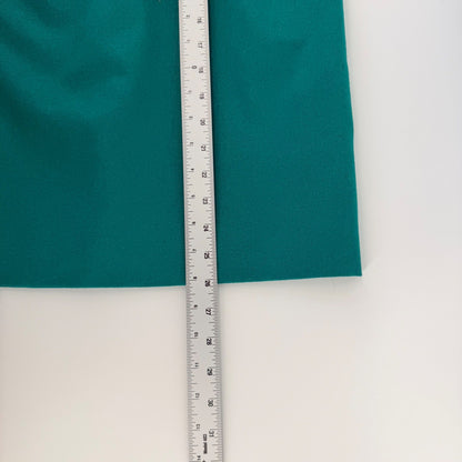 Pendleton Vintage Petite Wool Pencil Skirt High Waist Pleated Teal Green Size 2
