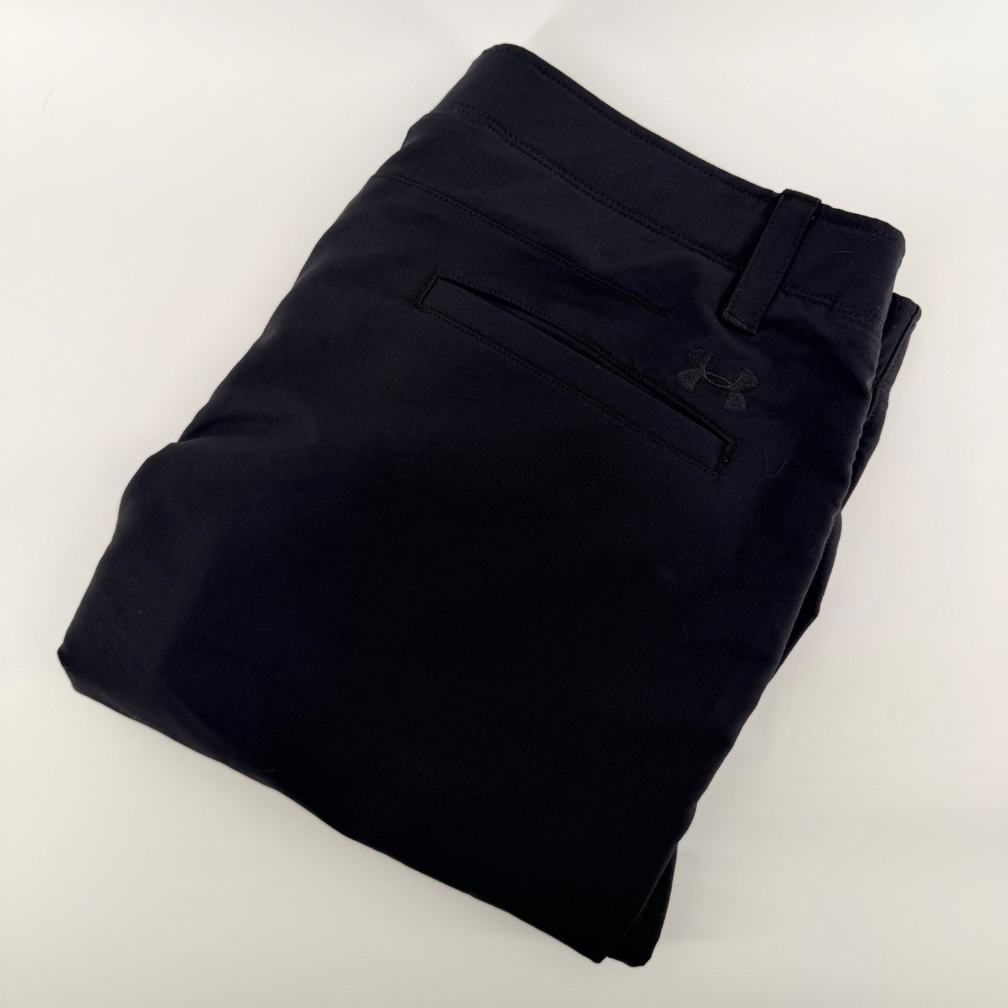 Under Armour Match Play Golf Pants Straight Leg Performance Stretch 38x32 Black