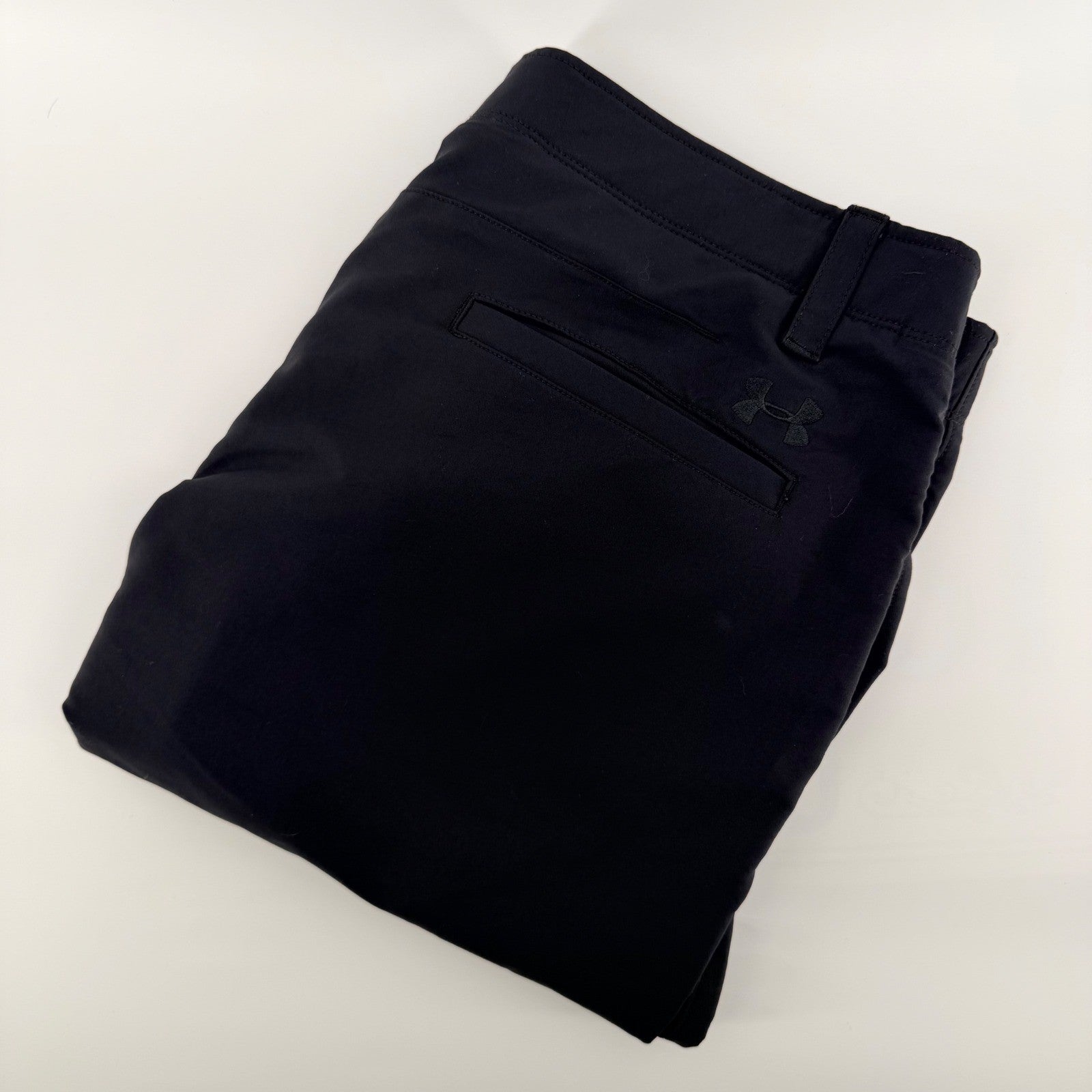 Under Armour Match Play Golf Pants Straight Leg Performance Stretch 38x32 Black