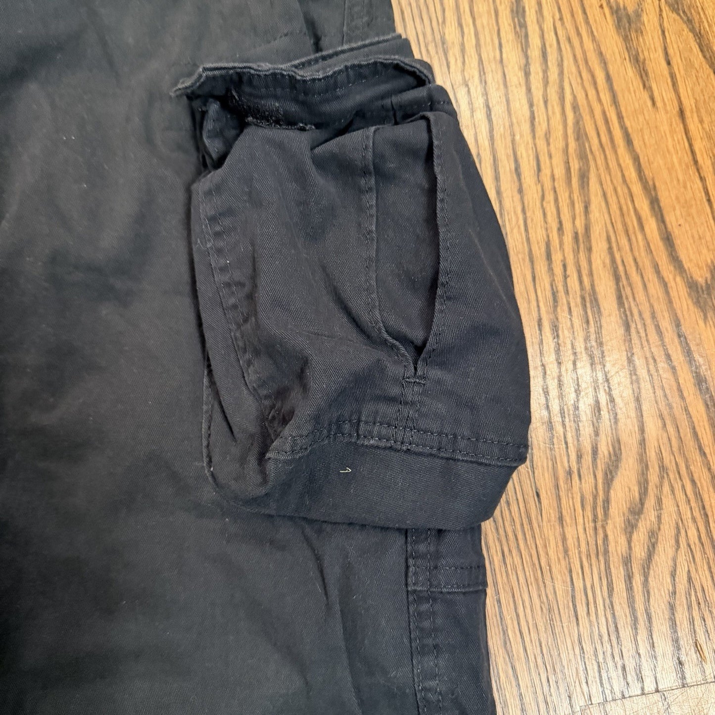Wrangler Men's Stretch Taper Leg Regular Fit Cargo Pant Blackk 38x32