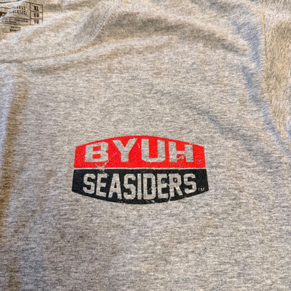 Russell Athletic BYUH Seasiders Long Sleeve T-Shirt XL Gray BYU Hawaii