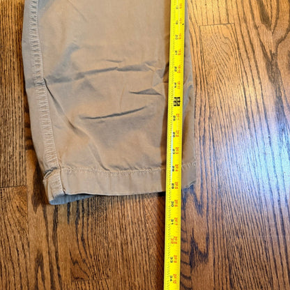 J. Crew Broken-In Cargo Pants Khaki Tan Cotton Utility 34x30 80981