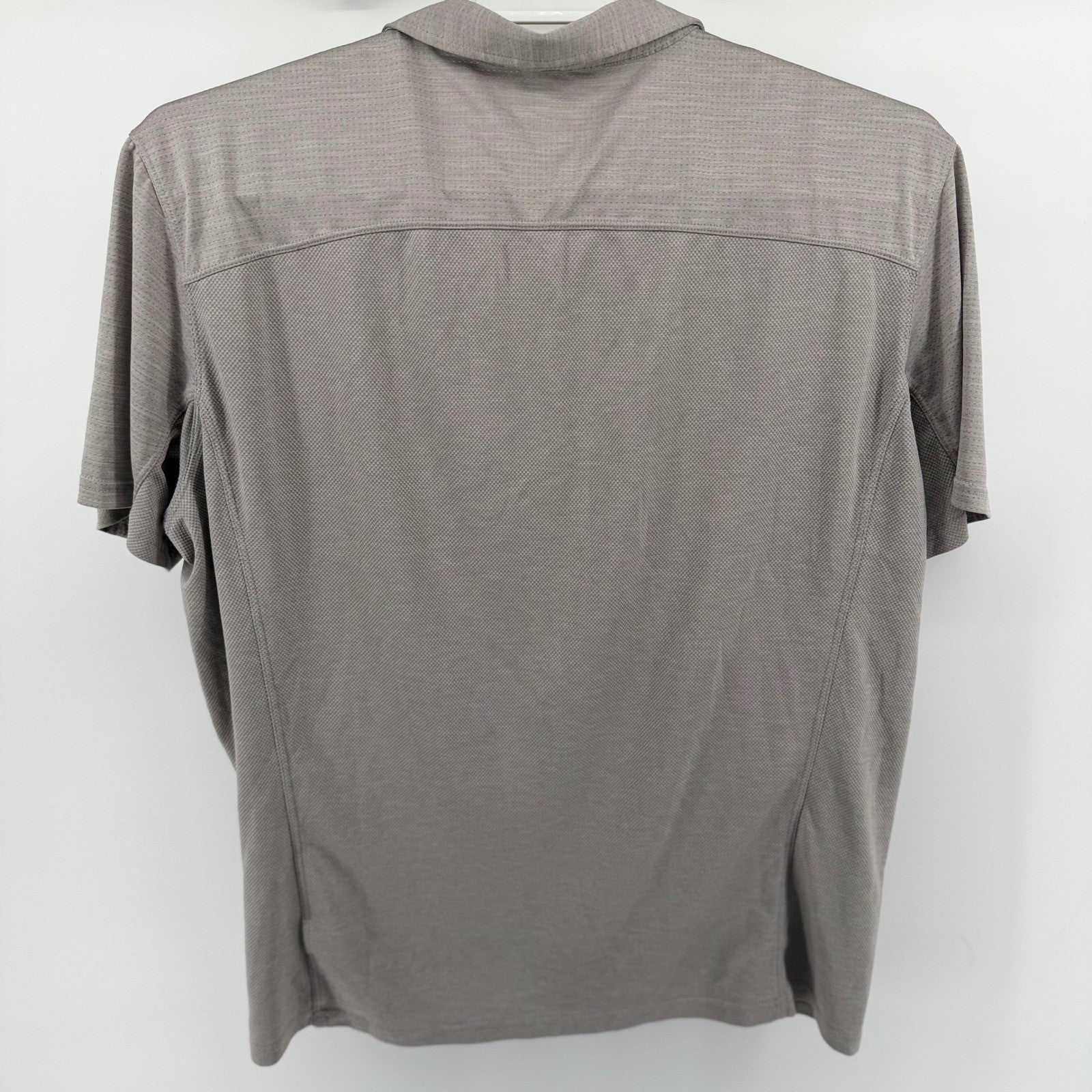 Kuhl Response Polo Shirt Mens XL Gray Short Sleeve Performance Hiking Outdoor