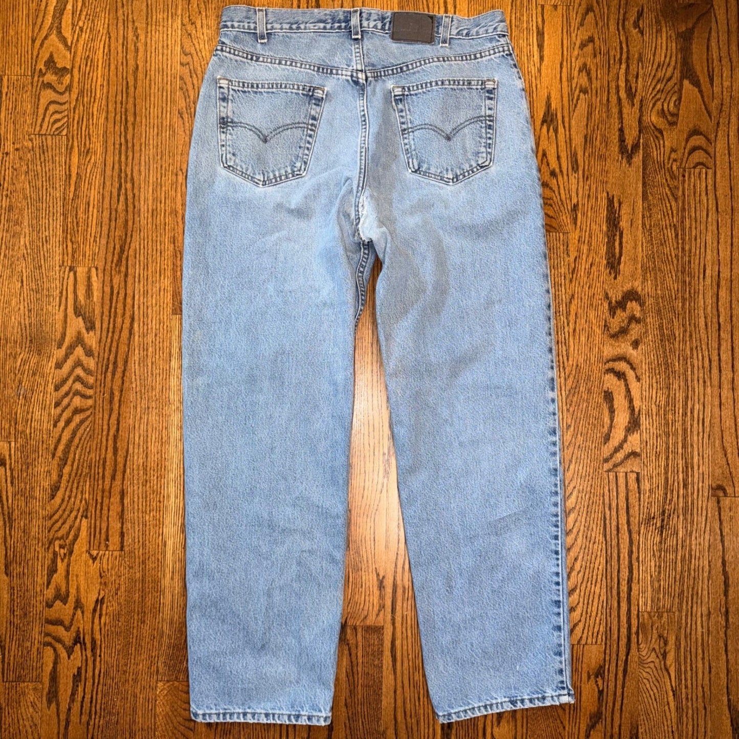 Levi SilverTab Straight Relaxed Jeans Vintage 1998 Made in USA 36x32 Light Wash