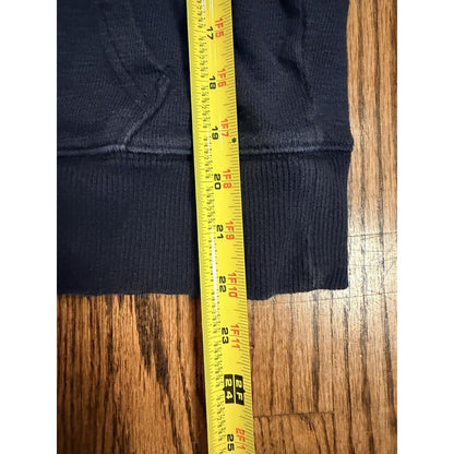 Gap 1969 Authentic Apparel Hoodie Graphic Pullover Small Navy Blue Spring