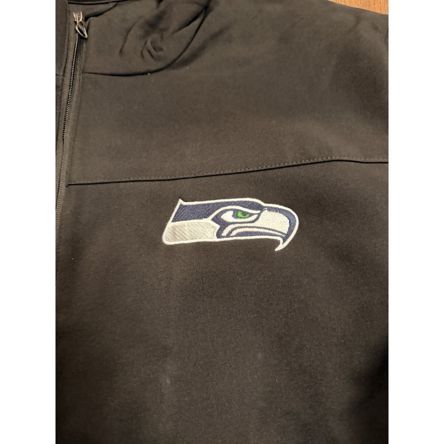 NFL Seattle Seahawks G-III Softshell Full Zip Jacket XXL Black Mens