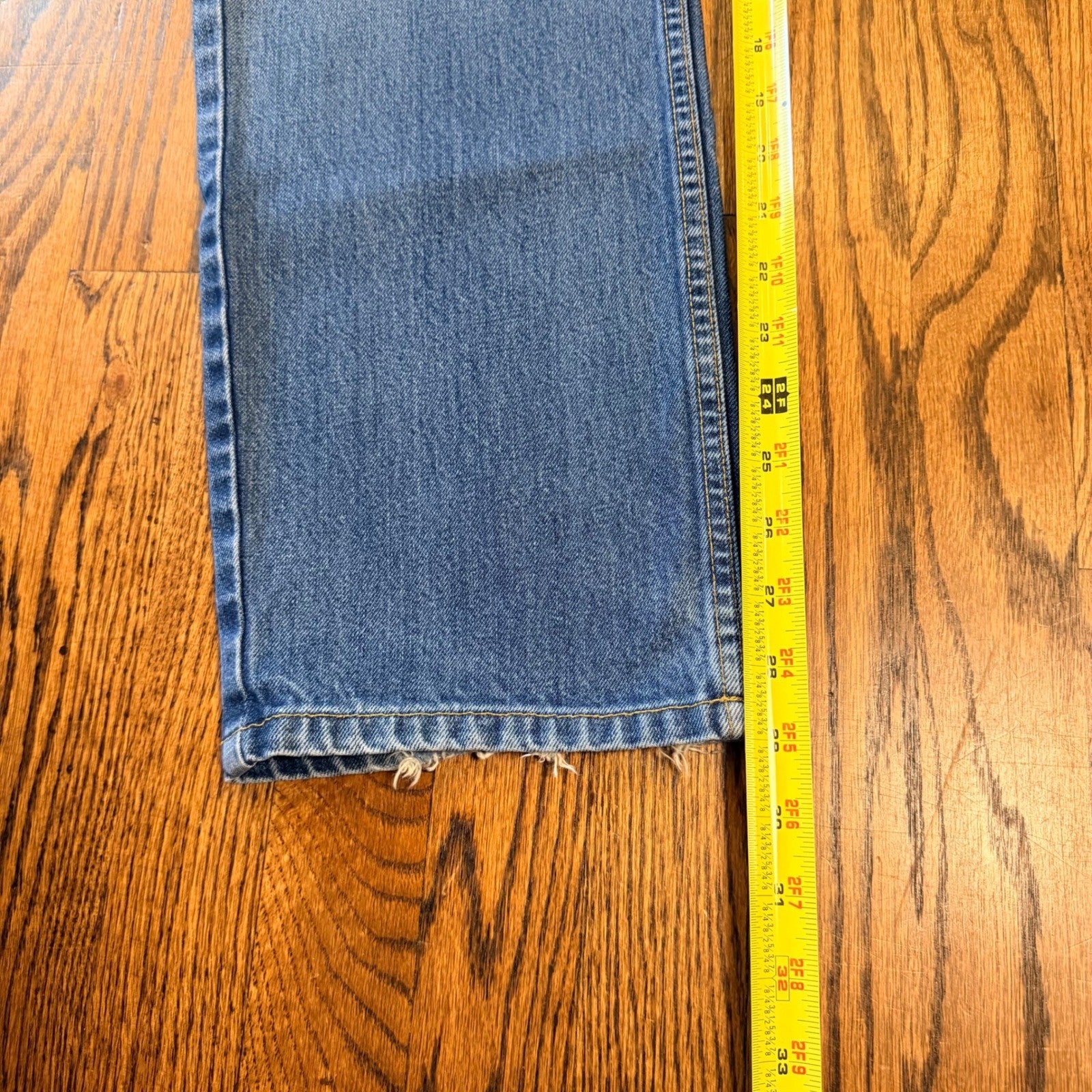 Levi's 505 Brooks Brothers Regular Fit Straight Leg Jeans 35x30 Blue Vintage