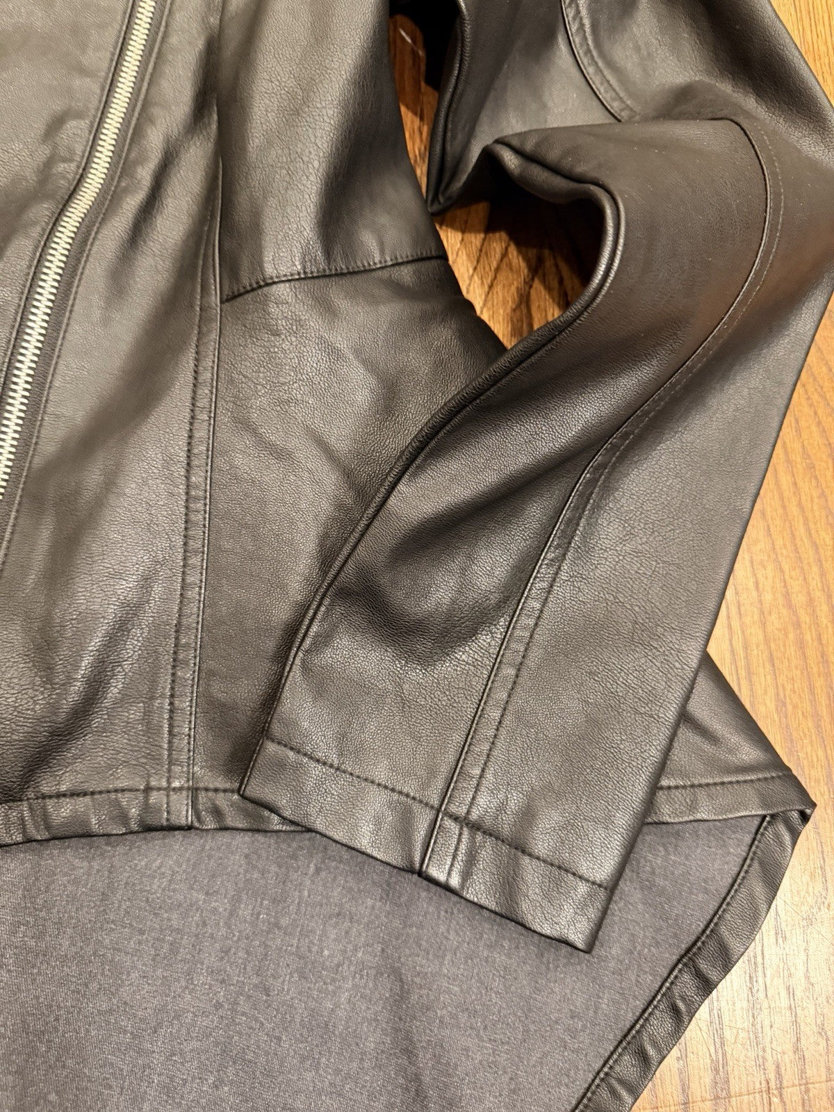 Hayden Los Angeles Womans Full Zip Jacket Black Solid Small Cotton Blend