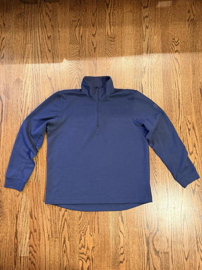 The North Face Mens XL Navy Blue 1/4 Zip Mock Neck Pullover Active Top jacket