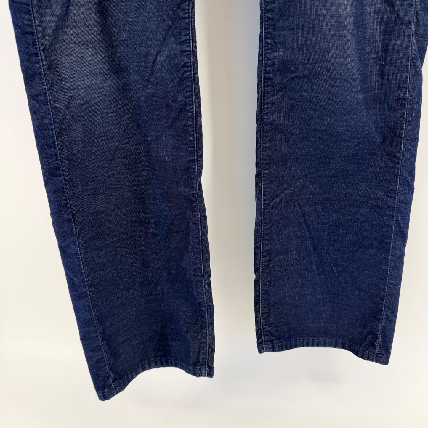 True Religion Ricky Relaxed Straight Corduroy Pants Navy Blue 36 x 33 Mens