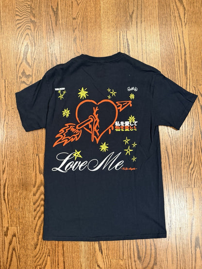 CVLA Love Me LA Puff Paint Graphic T Shirt Black Men’s Medium Streetwear
