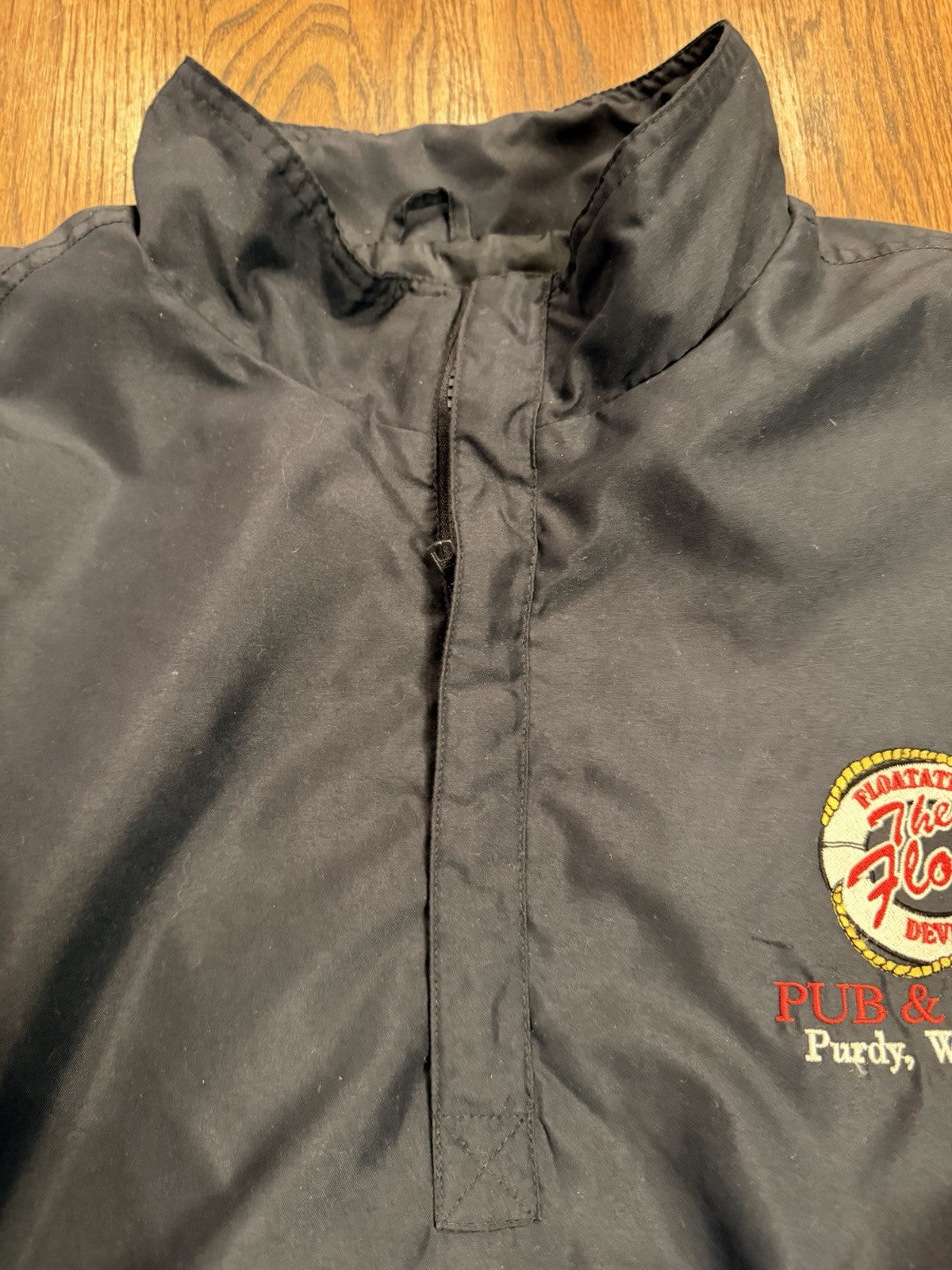 Men’s XL Windbreaker Jacket “The Float” Pub & Grill Purdy WA | North End | Black