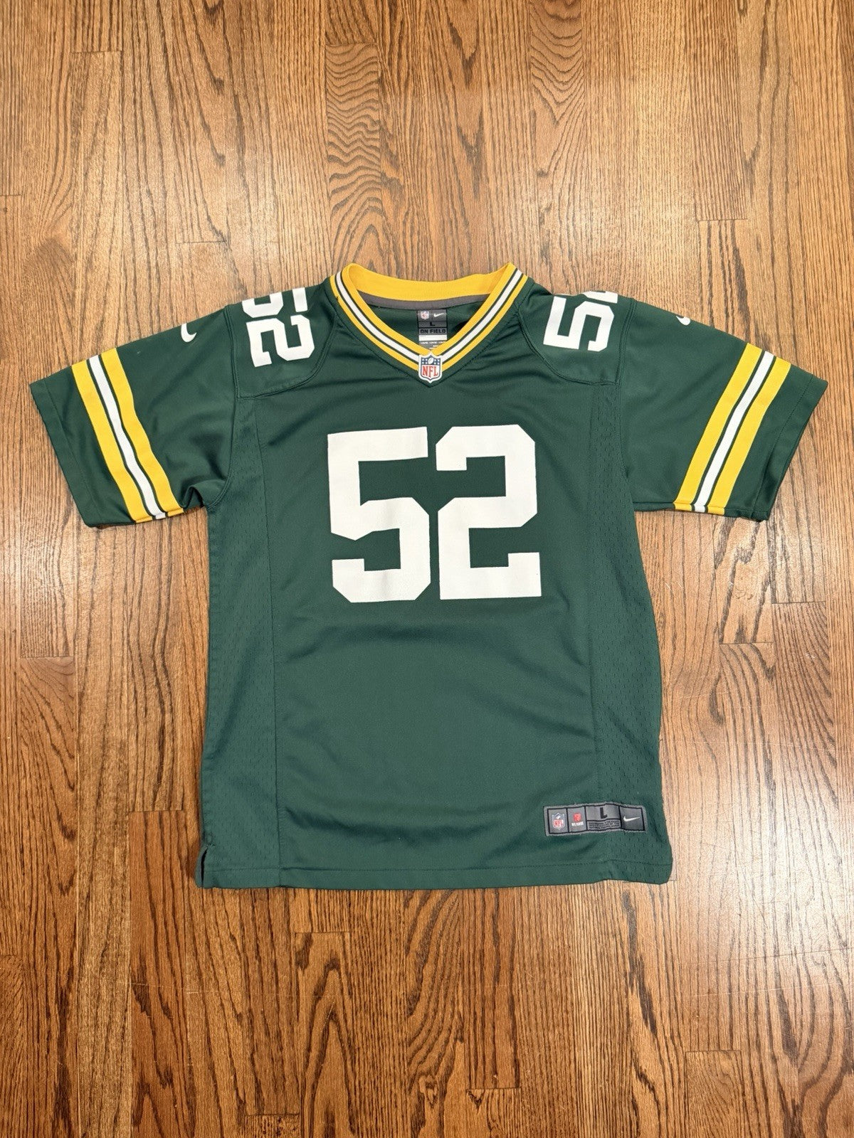 NFL Nike On Field Clay Matthews 52 Green Bay Packers Football Jersey Youth L