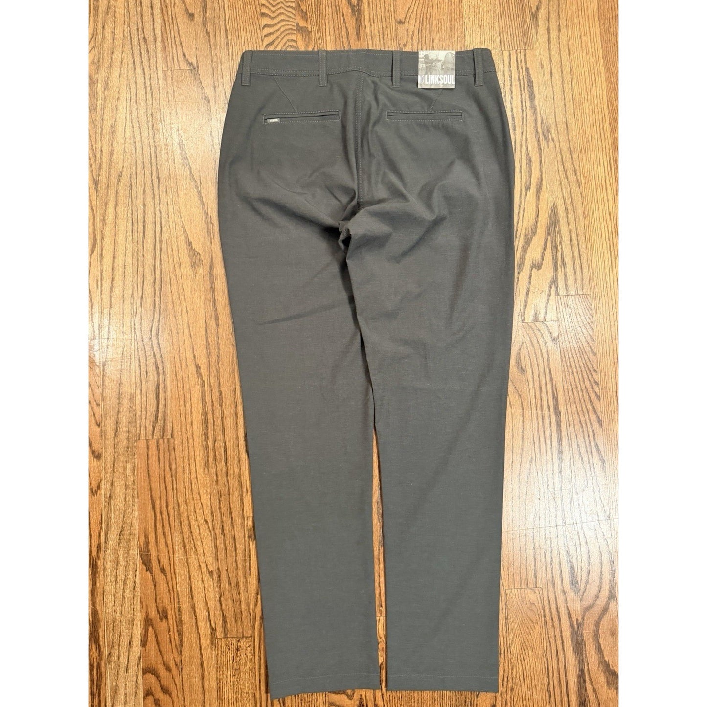 Linksoul LS662-R Boardwalker Pants Mens 32 Stretch Performance Golf Grey