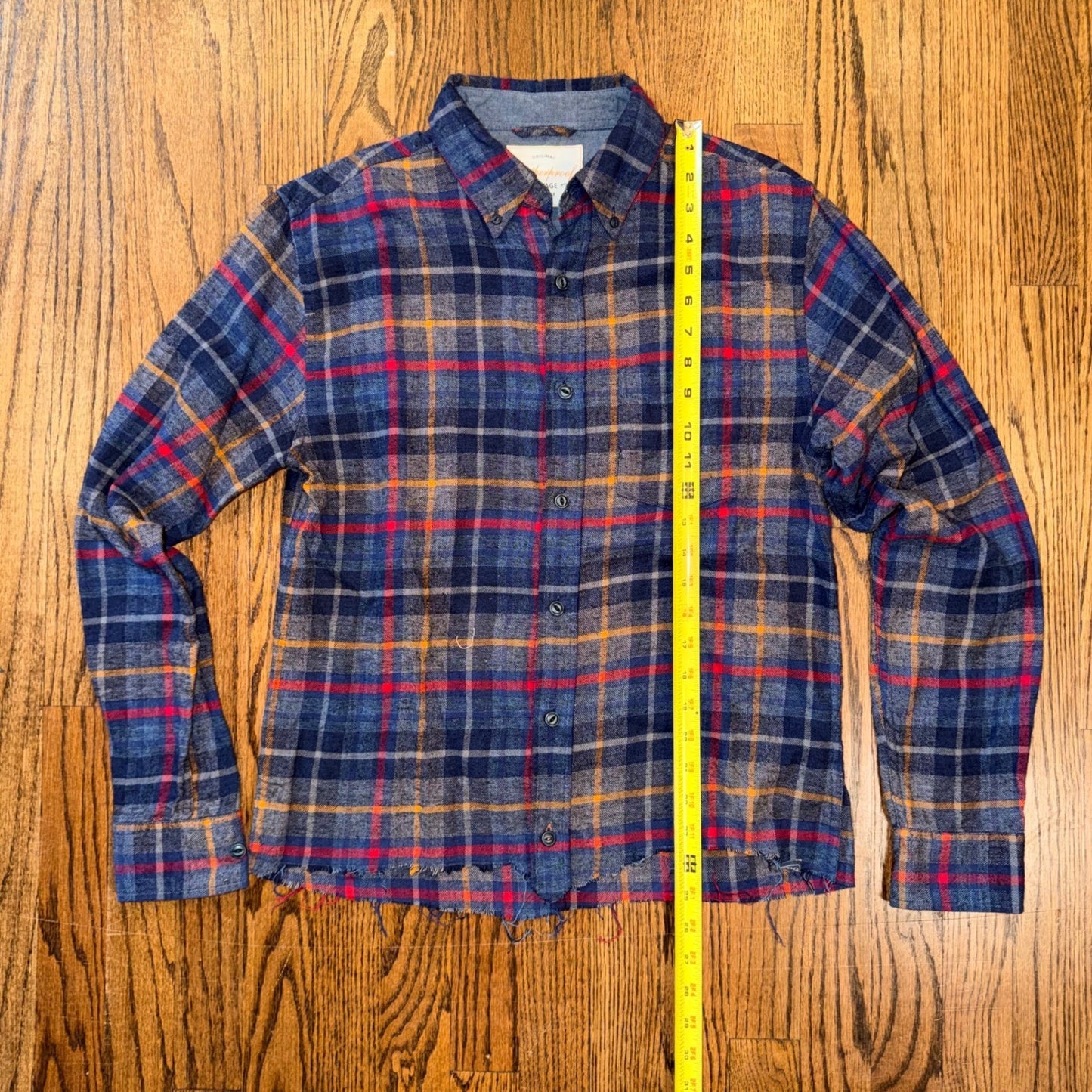 Mixed Brand Custom Cropped Tops Bundle 9pc Flannel Hoodie Button Down Mens M/L