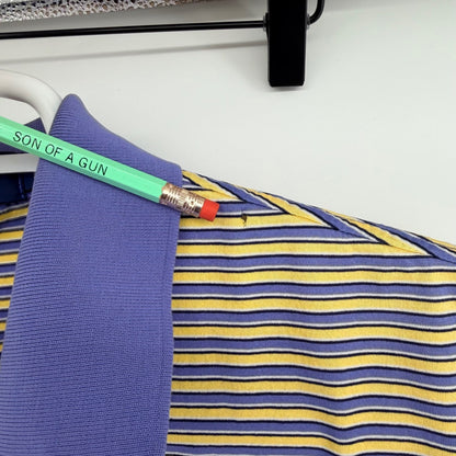 Polo Golf Ralph Lauren Striped Pima Cotton Polo Shirt Large Purple Yellow Mens