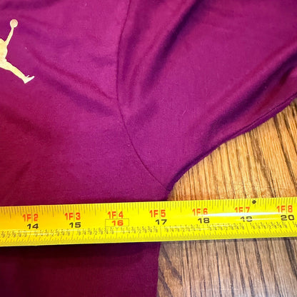 Jordan Jumpman Youth XL Purple Hooded Long Sleeve Performance Tee Shirt
