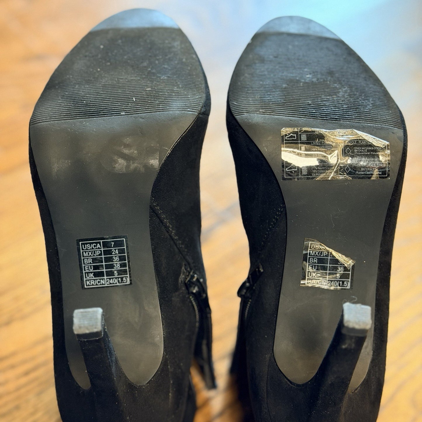Forever 21 Stiletto 4” Heel Ankle Boots Booties Black size 7