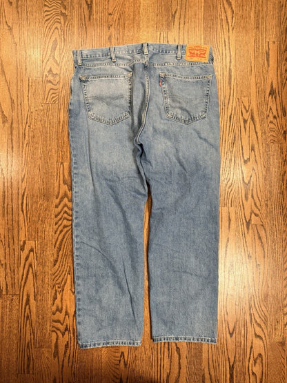 Levis 505 Jeans Mens 40x30 Whiskered Denim Y2K