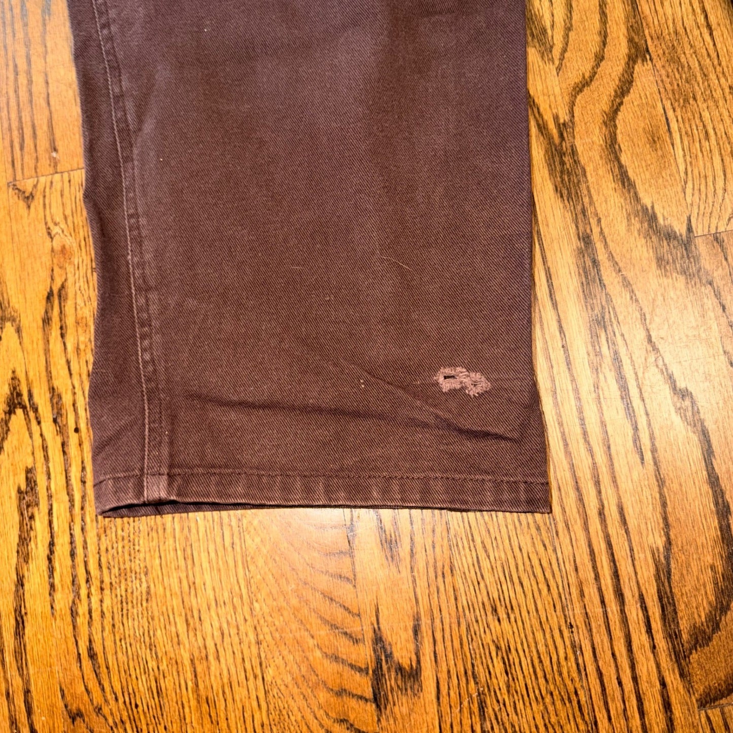 Russo Jeans Russowear Carpenter Pants Brown Cotton Canvas Wide Leg 38x34