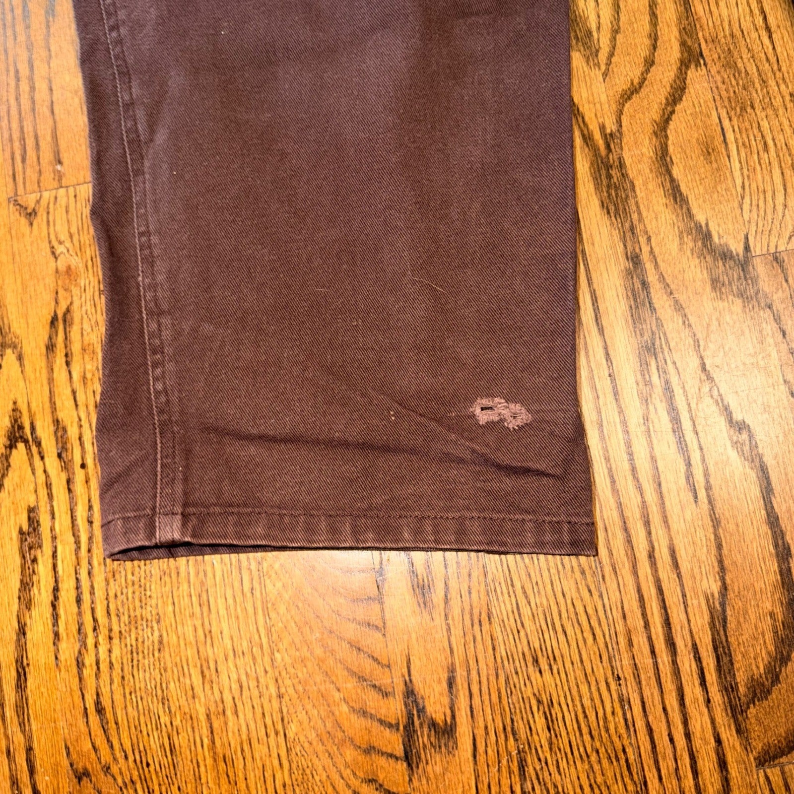 Russo Jeans Russowear Carpenter Pants Brown Cotton Canvas Wide Leg 38x34