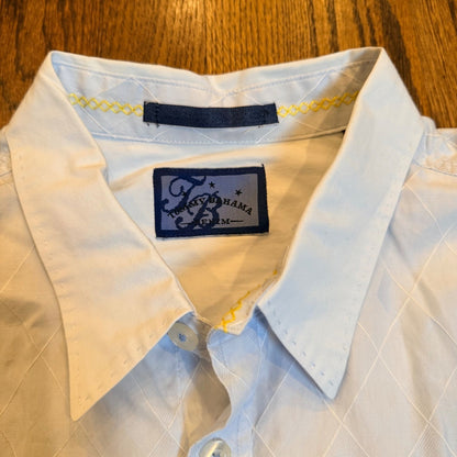 Tommy Bahama Short Sleeve Diamond Jacquard Blue XL 101-TD32993 Beach Spring